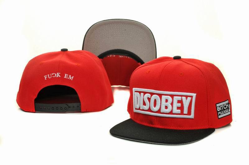 Disobey Red Snapback Hat GF